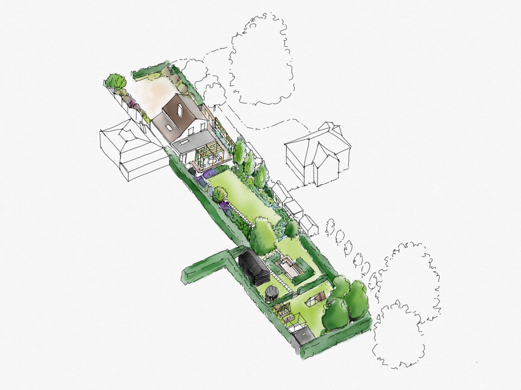 Rear Garden Masterplan.